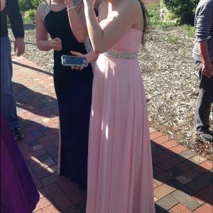 light pink prom dress